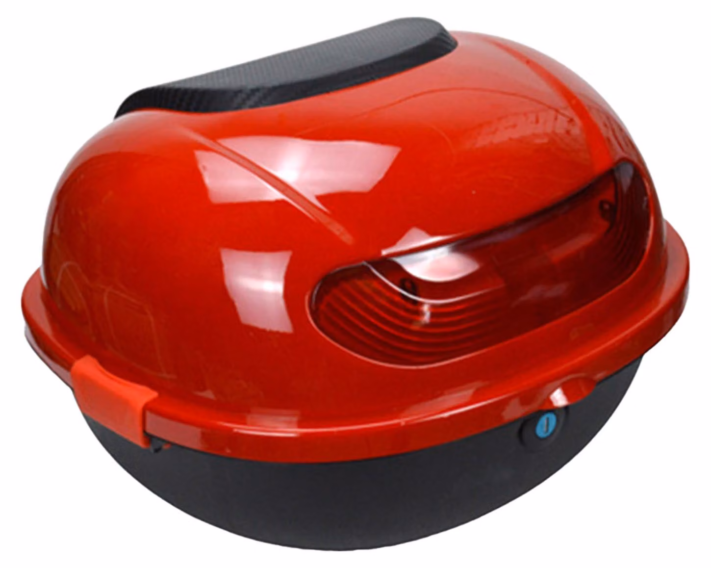 Baule posteriore per moto, grande capienza, impermeabile, resistente agli urti, montaggio universale, spazio di stivaggio per scooter, rosso vino