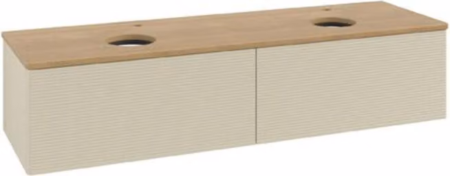 V&B Mobiletto con struttura frontale Antao 160x50cm, HL, WBP hon. Oa, si Gr m Lac