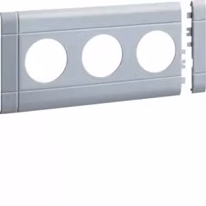 Prese multiple da 3, collegabili a incasso, senza alogeni, compatibili con il sistema BRH, con parte superiore in alluminio verniciato, altezza 100 mm