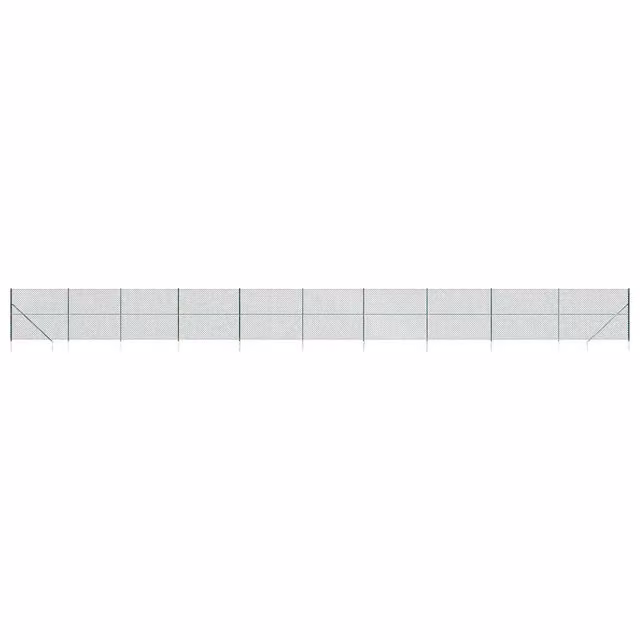 Recinzione da Giardino | Recinzione a Rete con Picchetti Ancoraggio Verde 1,4x25 m