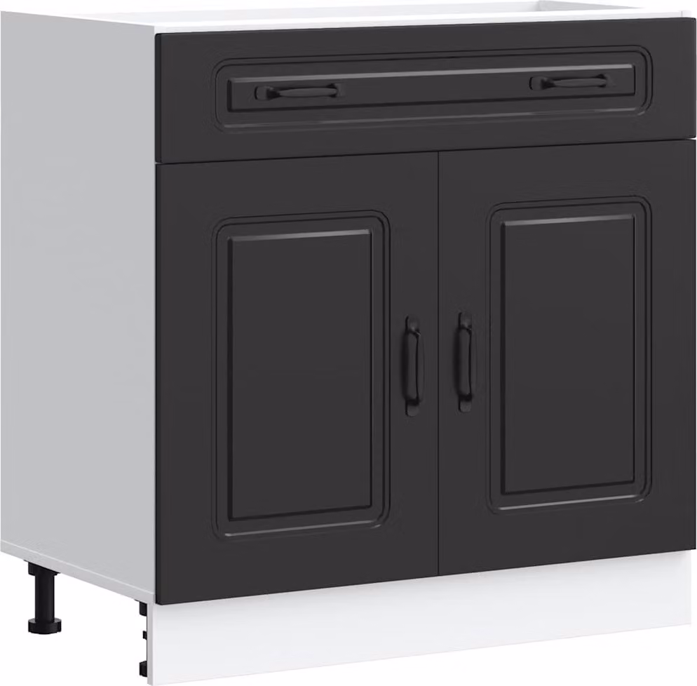 Base da Cucina Kalmar Nero in Legno Multistrato
