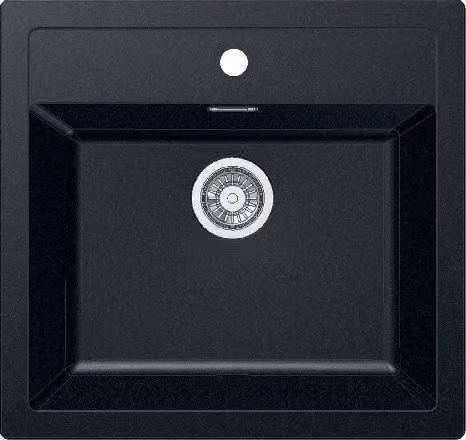 Franke Sirius - Lavello in tectonite SID 610, 560x530 mm, nero 114.0264.011