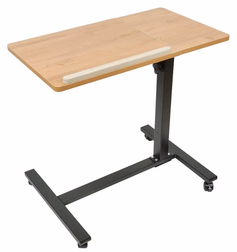 Tavolino per laptop - Altezza regolabile - Pieghevole - Con ruote - 60 x 34,5 cm