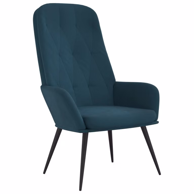 SYFAX™ Poltrona Relax Blu in Velluto
