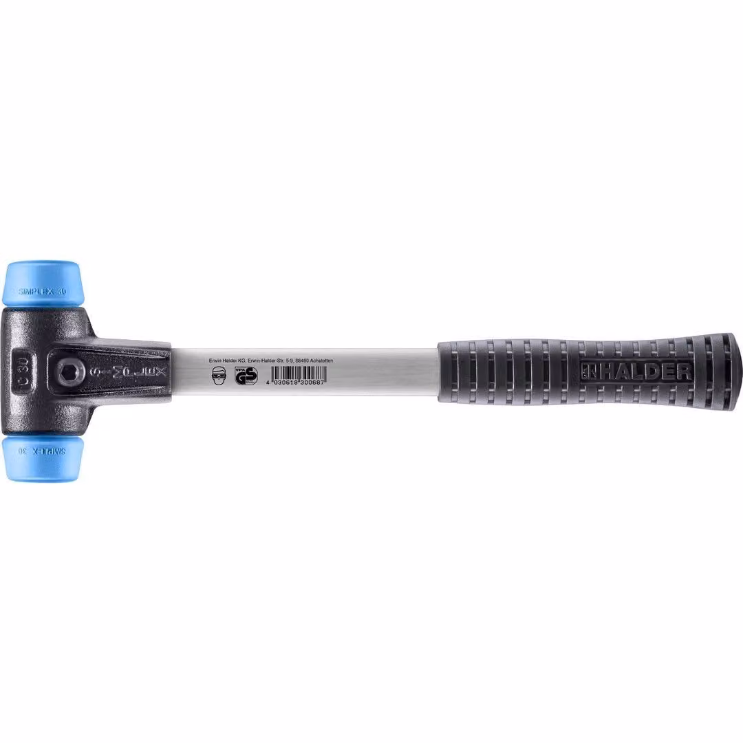 Mazza SIMPLEX soft-face, TPE-soft; con rinforzo..