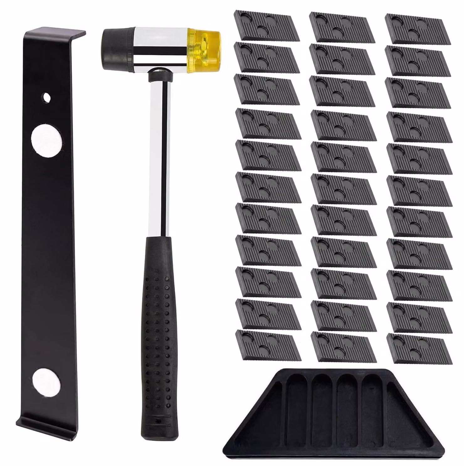 Kit completo di utensili per la posa di pavimenti in laminato, composto da 33 pezzi