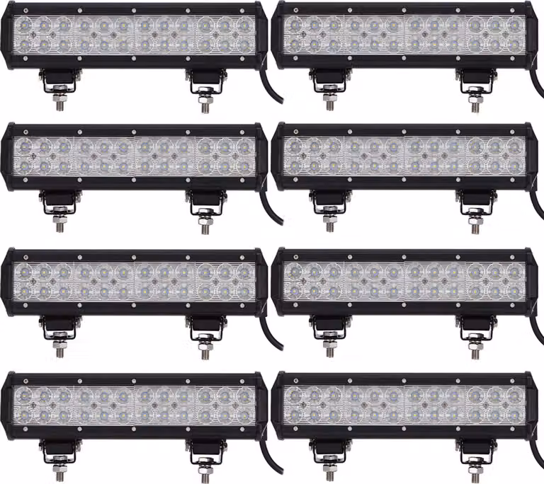 Greenmigo 8X 72W LED luce di lavoro bianco 12V 24V riflettore luce di lavoro bar faro luce di lavoro offroad luce di lavoro per trattore