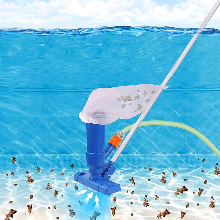 Aspirapolvere per piscine, aspirapolvere portatile manuale per piscine, colore blu