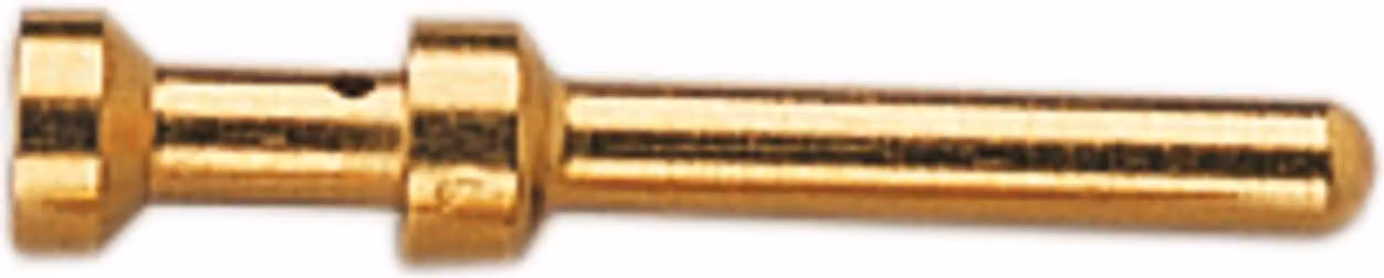 HARTING E-Goldtec Contatto a crimpare Perno di contatto (M) 2,5 mm² AWG14 oro, 1 pezzo Materiale lega di rame - 1 pezzo