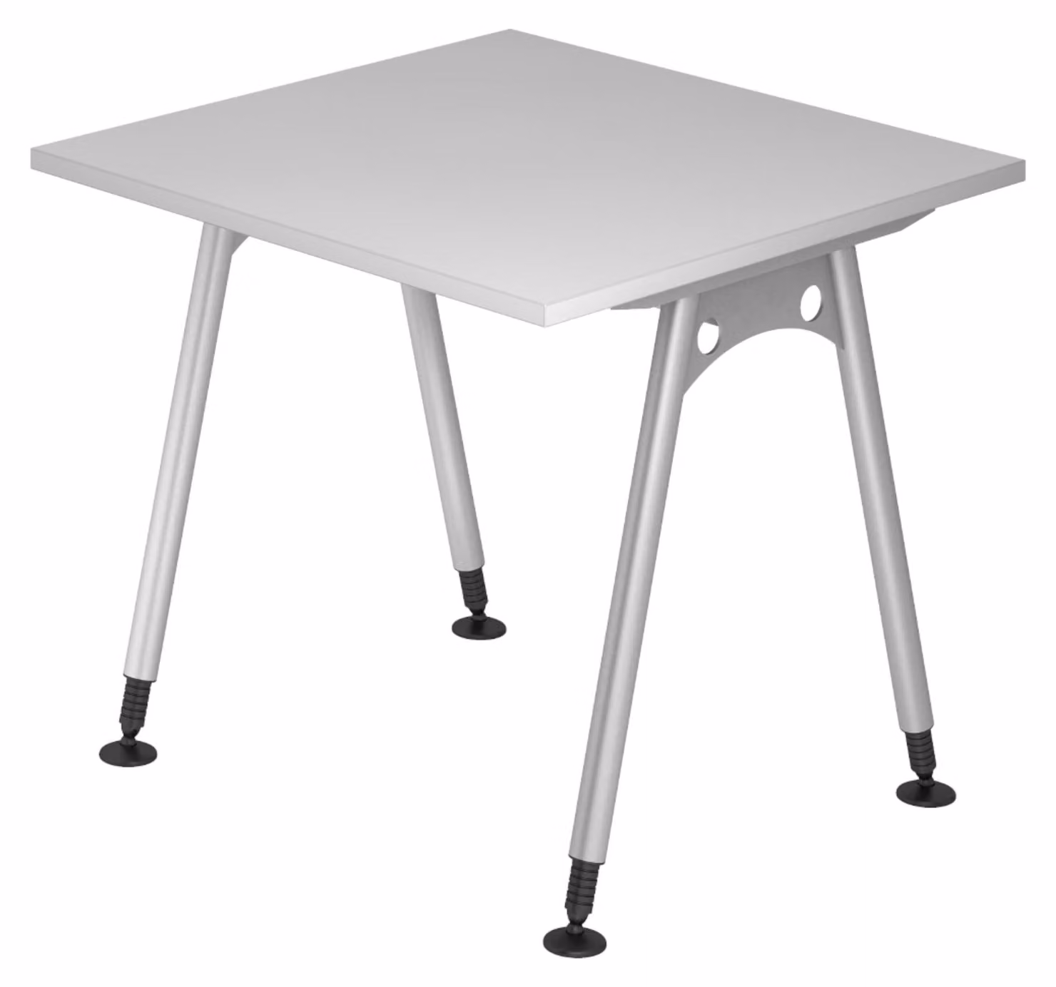 bümö Scrivania Serie A - Dimensioni: 80 x 80 cm, Decorazione: Grigio