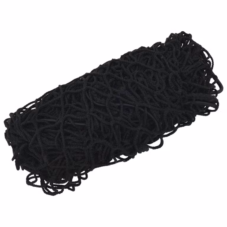 Rete per Rimorchio con Corda Elastica Nero 3x3 m in PP