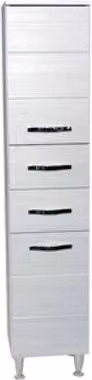 COLONNA BAGNO ANTONELLA 2 ANTE + 2 CASSETTI CM. 33X33X160 BIANCO PORTUNA