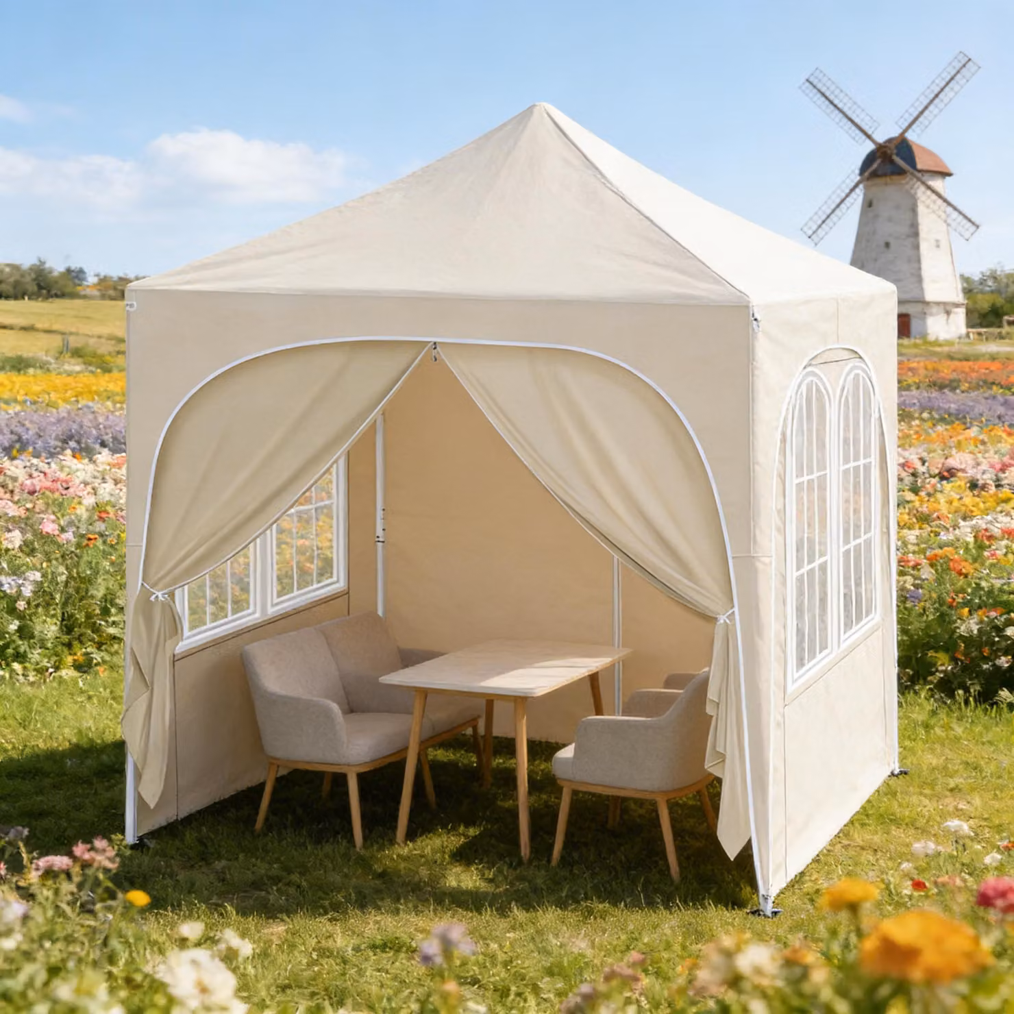Gazebo da esterno, protezione per eventi, tenda per feste, gazebo per il giardino, patio (solo con gazebo)
