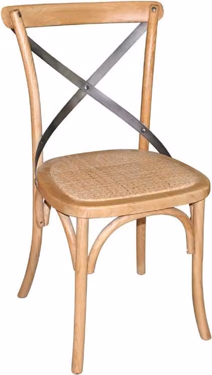 Sedie da pranzo Bolero in stile vintage, realizzate in rovere naturale, 2 pezzi