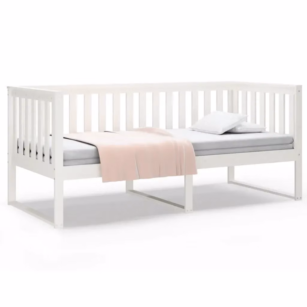 Dormeuse in legno massello di pino bianco lacquered MERCATOXL senza materasso L: 200 cm, P: 100 cm – 2