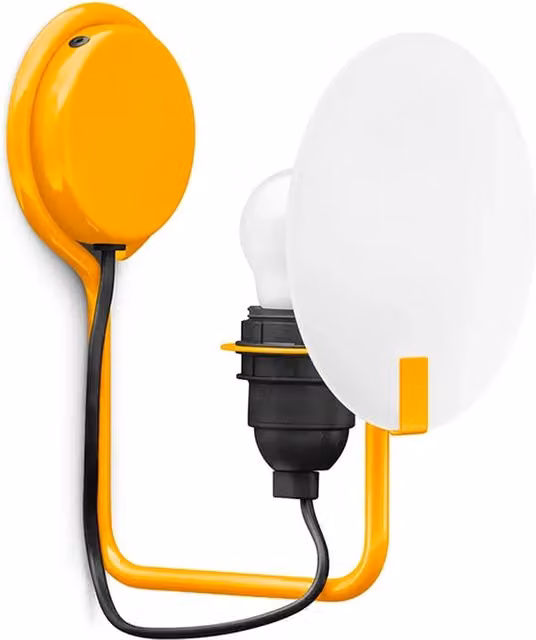 Applique Stilnovo Bugia Gialla con LED e luce bianca calda