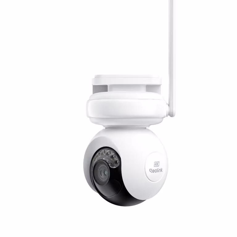 Reolink Altas PT Ultra, telecamera di sorveglianza 4K 8 MP con Wi-Fi 6, batteria da 20.000 mAh, tracciamento automatico PT a 360°, notifica ColorX, registrazione preventiva di 10 secondi, riconoscimento tramite IA