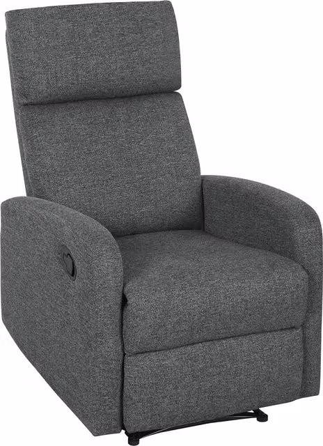 HOMCOM Poltrona Reclinabile con Poggiapiedi, Rivestimento in Tessuto, 91x63x98cm, Grigio   Aosom Italy