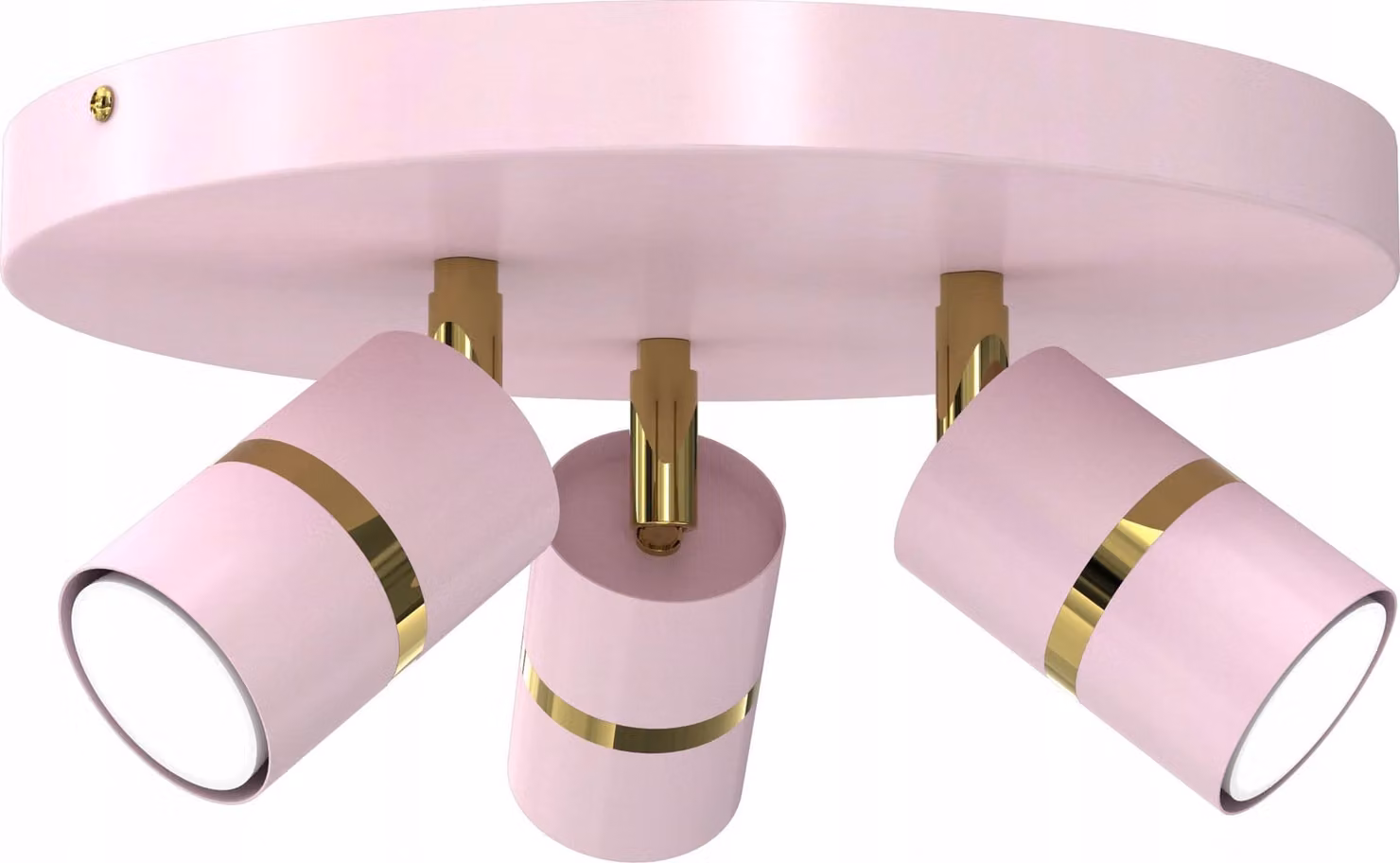 Lampada Da Soffitto Per Bambini Con Faretto Led Regolabile Gu10 Oro E Rosa Per Bambine