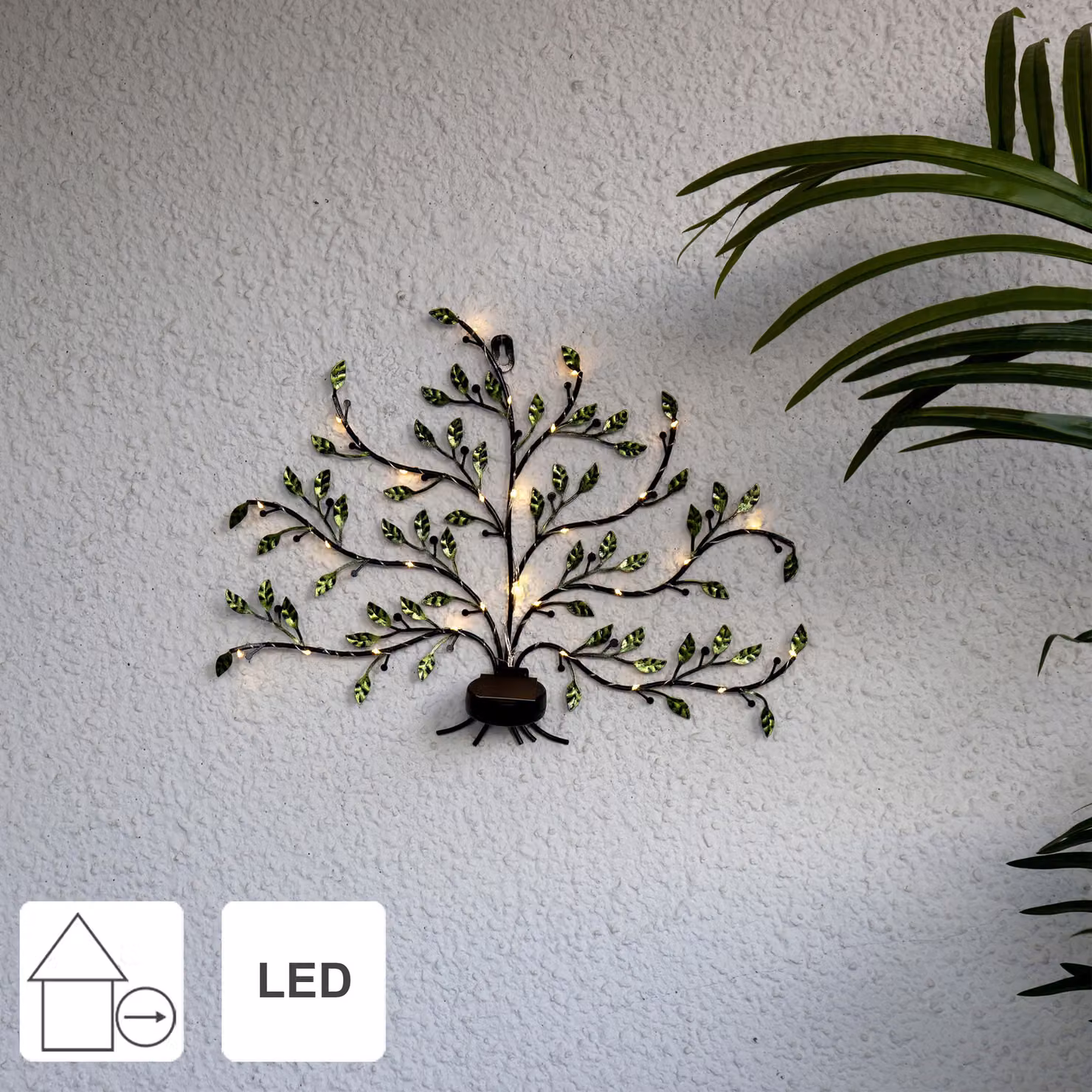 Decorazione solare da giardino a led Albero della vita