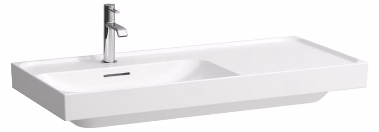 LAUFEN MEDA lavabo, encastrable, tablette à droite, 1000x460mm, 3 trous pour robinet, avec trop-plein, H8171184001081, H8171184001081