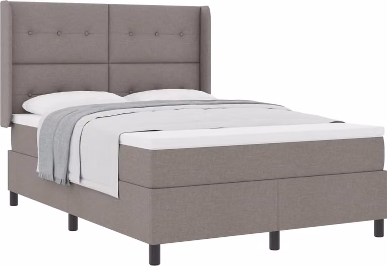 Letto a molle con materasso Talpa 190 x 140 cm Tessuto