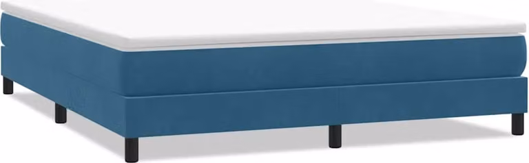 Maison Exclusive - Giroletto a Molle senza Materasso Blu Scuro 180x210 cm Velluto