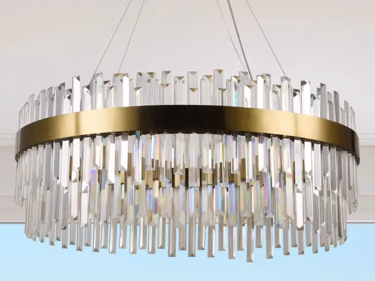 Lampadario a cristalli LED con telecomando, 110W - J6311/C