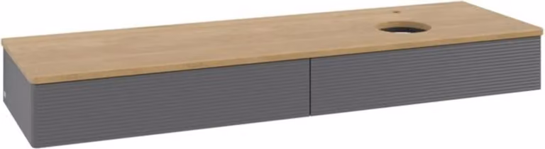 V&B Mobiletto con struttura frontale - illuminazione Antao 160x50cm, HL, WBP hon. Oa, A m Lac