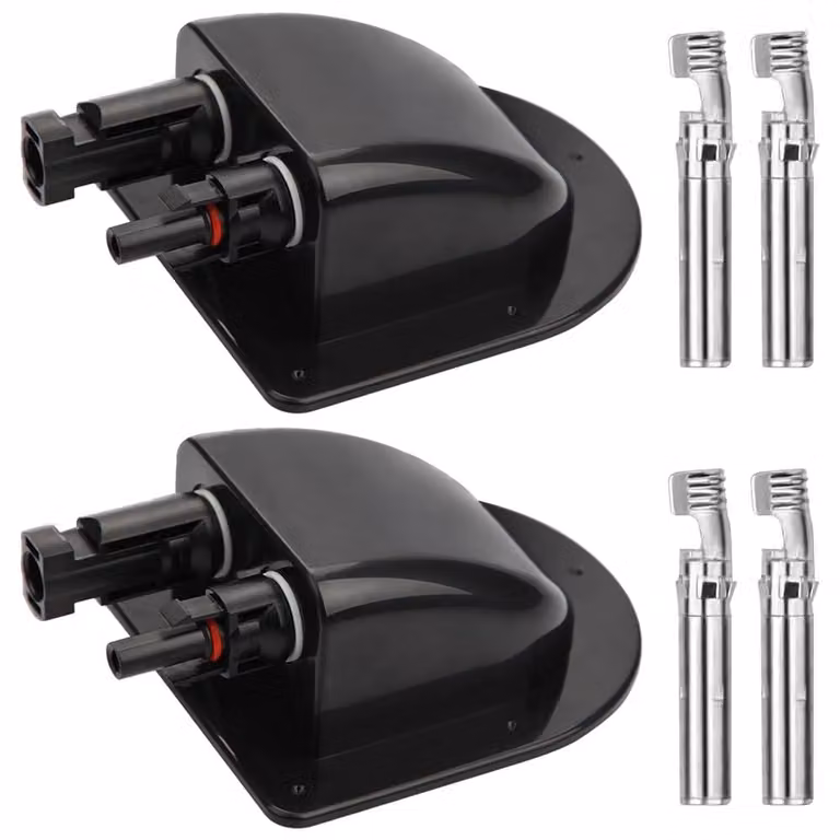 Guarnizione per passaggio cavi sul tetto, grado di protezione IP68, materiale ABS, confezione da 2, colore nero