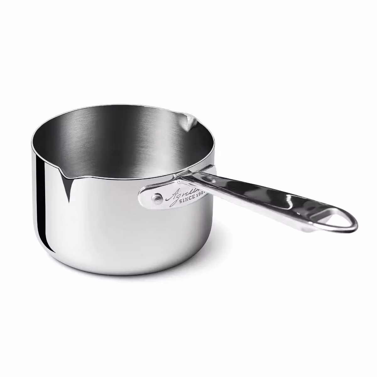 Casseruola alta per induzione Alu-inox 1907 3ply lucido per induzione, diam. 12 cm - 1 manico