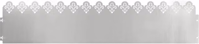 Bordure per prato ornamentali DESIGN IN Argento in acciaio zincato, confezione da 30 pezzi, L: 103 cm, H: 22 cm, P: 0,05 cm