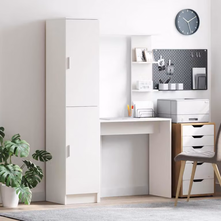 Maison Exclusive - Scrivania 2 pcs Bianco