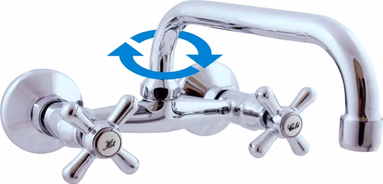 Miscelatore per lavabo a parete RAV Slezák Morava MK102.5/27
