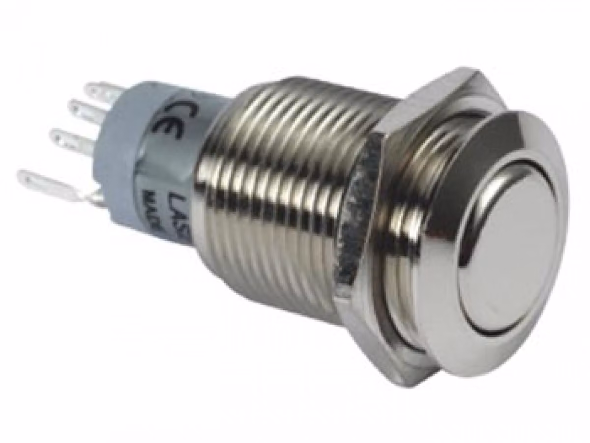 Pulsante rotondo in metallo Dpdt 2No 2Nc