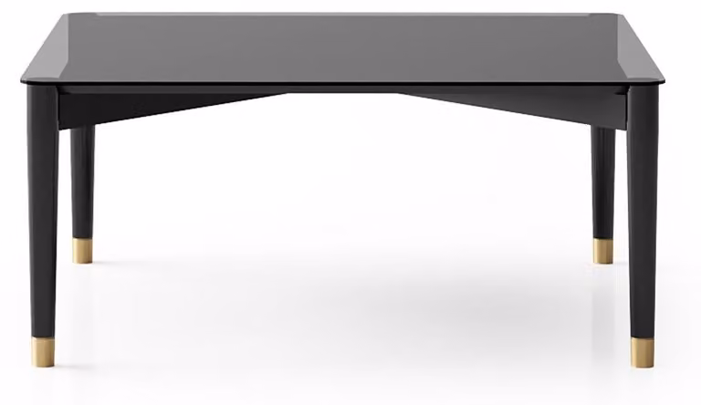 Lussuoso tavolino nero Elegante tavolo da salotto in legno