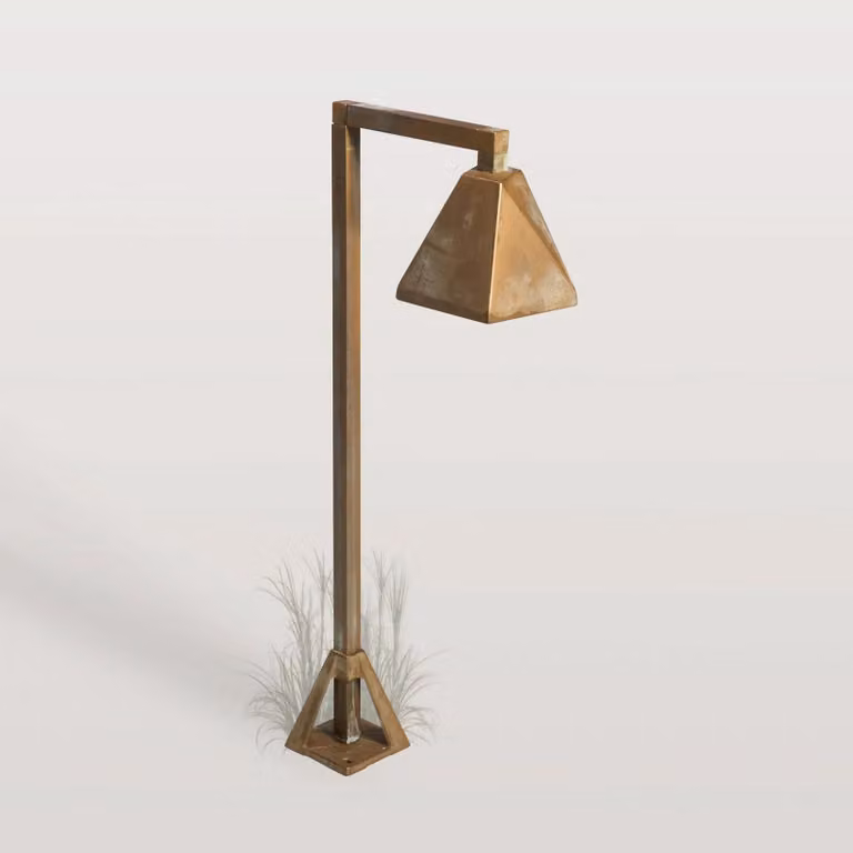 Moretti Luce Lampione da giardino Silva Edge, Bronzo / Ottone antico, Ottone, Campagna / Rustiche, Lampada da esterni