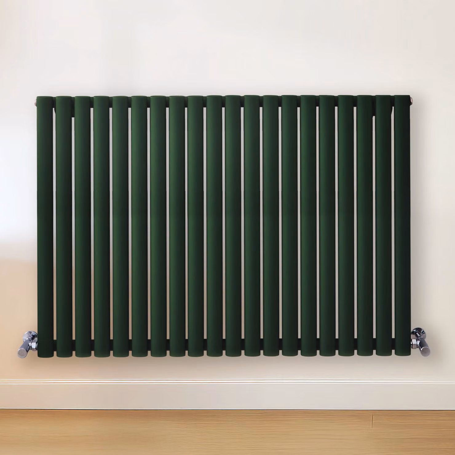 Radiatore di Design Orizzontale Verde (Evergreen) - 800mm x 1180mm - Pannello Doppio  - Revive
