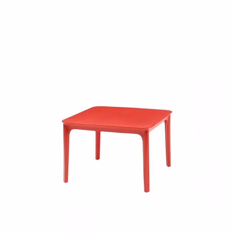 Set di due tavolini Argo Scab Design in tecnopolimero rosso opaco per esterno e interno L/P/H: 60 x 40 x 40 cm – 2