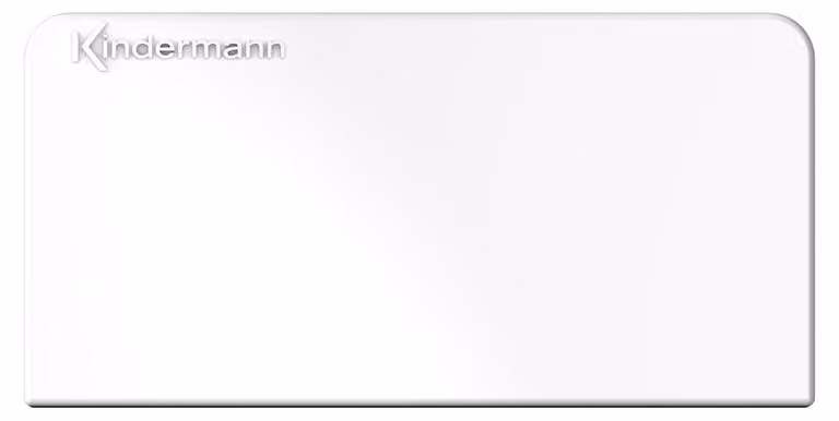 Kindermann 7456000400 Bianco Piastra per interruttori e copripresa (7456000400)