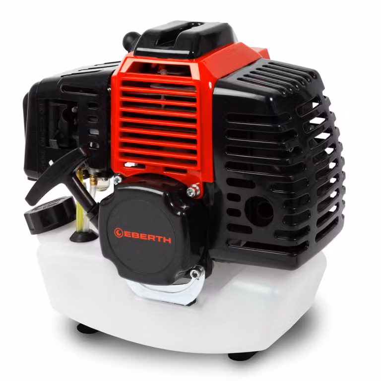 Motore a benzina EBERTH 3 CV / 2,21 kW a 2 tempi, cilindrata 52 cm, raffreddamento ad aria, avviamento a strappo, motore di ricambio per decespugliatori, tosaerba e tagliasiepi