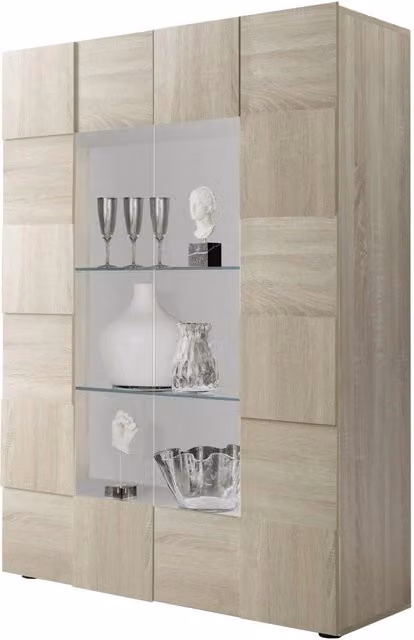 Credenza/Vetrina LONDON rovere