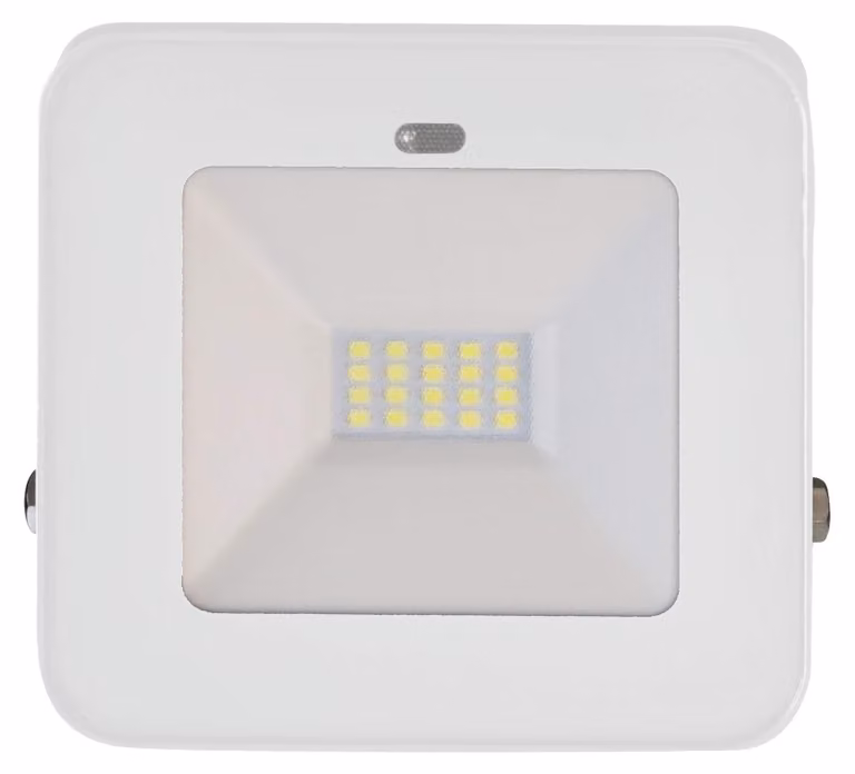 Faretto LED da esterno, 20 W, 1500 lumen, 6500 K, grado di protezione IP65, con sensore, colore bianco