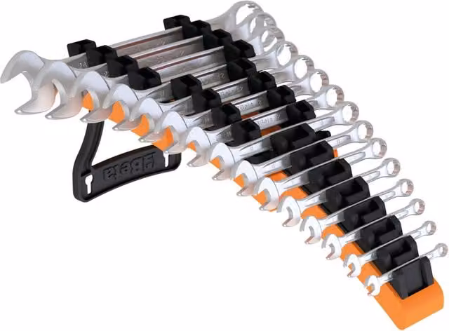 Set di 15 chiavi combinate BETA argento, misure da 6 a 24 mm
