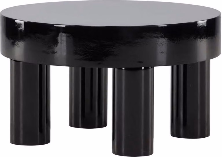 FURNLUX Tavolino Varberg Nero 60cm / Hauptfarbe: Schwarz / Dimensioni: 60 x 60 x 35 cm