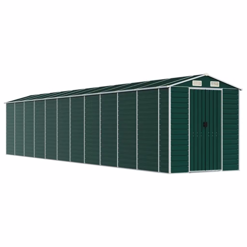 Capanno da Giardino Videx in Acciaio Zincato Verde L: 980 cm, P: 191 cm, H: 198 cm – 2