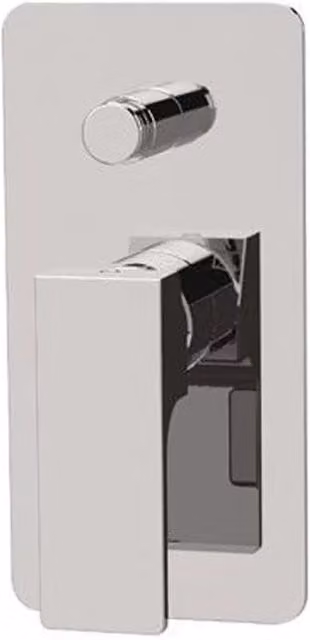 Miscelatore incasso per vasca o doccia con deviatore Remer serie Absolute in ottone cromato argento