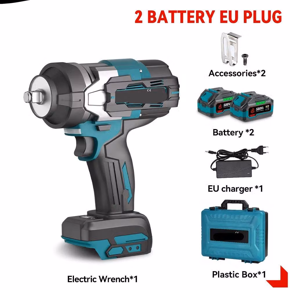 Chiave a percussione – con batteria – Avvitatore a impulsi – 2800 Nm – Senza fili – Avvitatore elettrico