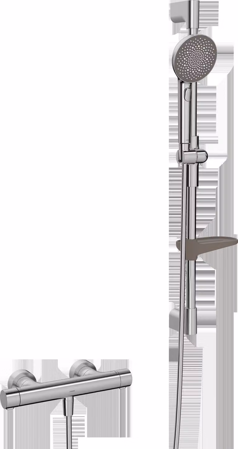 HANSA HANSAPRISMA Mitigeur de douche avec ensemble de douche, 770mm, 3 jets, 4813042180, 4813042180