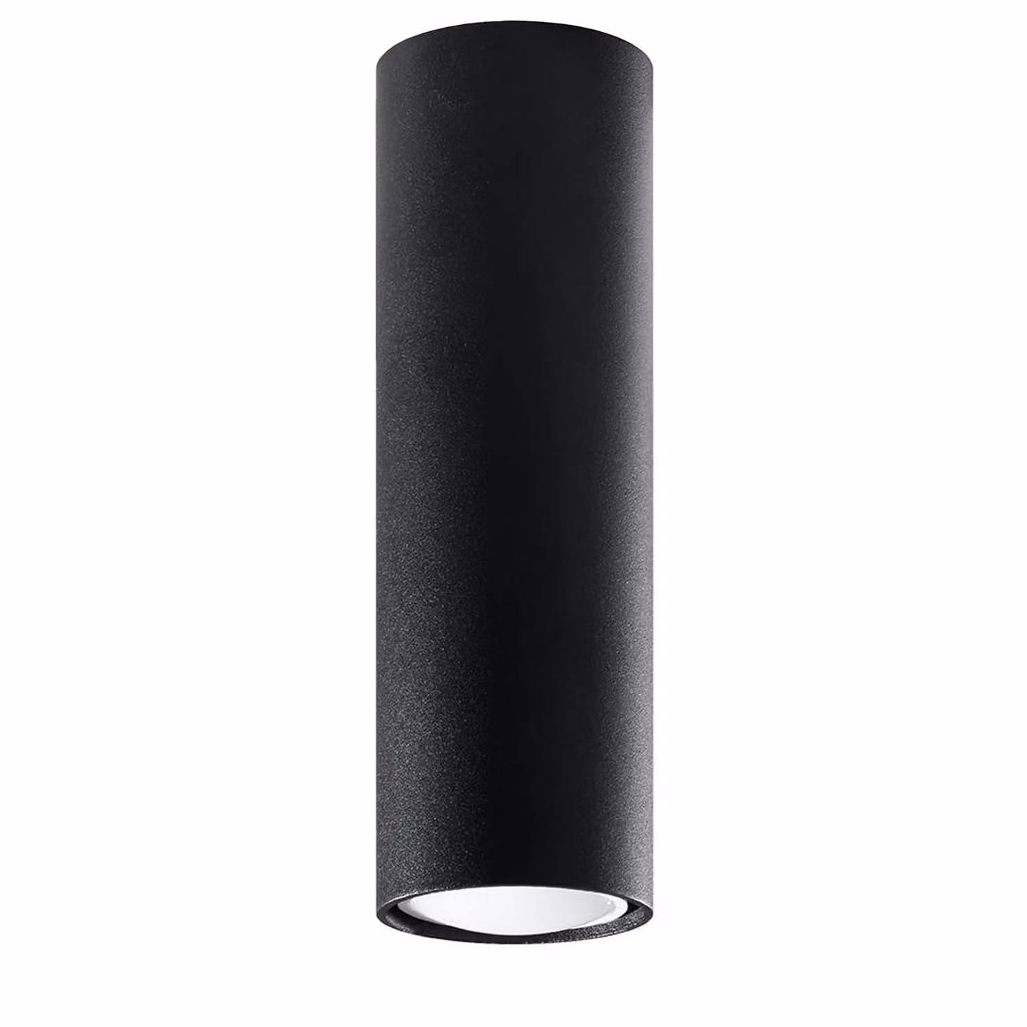 Lampada da soffitto LAGOS 20 nero 1xGU10 10W acciaio 20x6x6cm Sollux Lighting